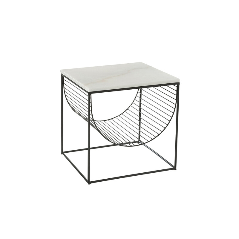 Abilaud YONI valge marmor / must, 46x46xH45 cm