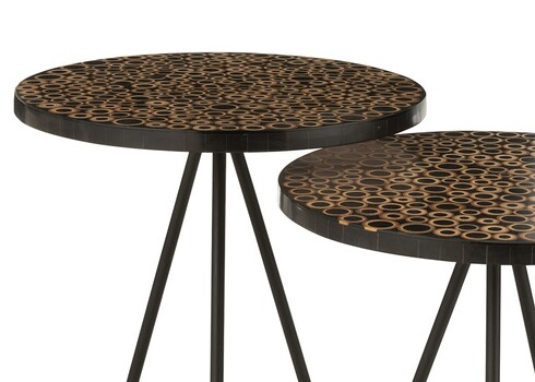 Abilaudade komplekt RINGS tumepruun, 2 tk