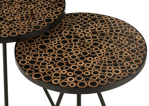 Abilaudade komplekt RINGS tumepruun, 2 tk