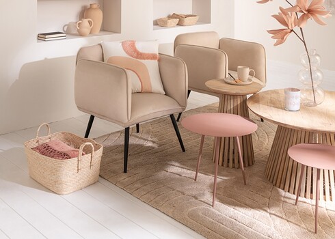 Abilaudade komplekt IRON roosa, 3 tk