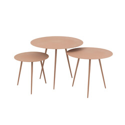 Abilaudade komplekt IRON roosa, 3 tk