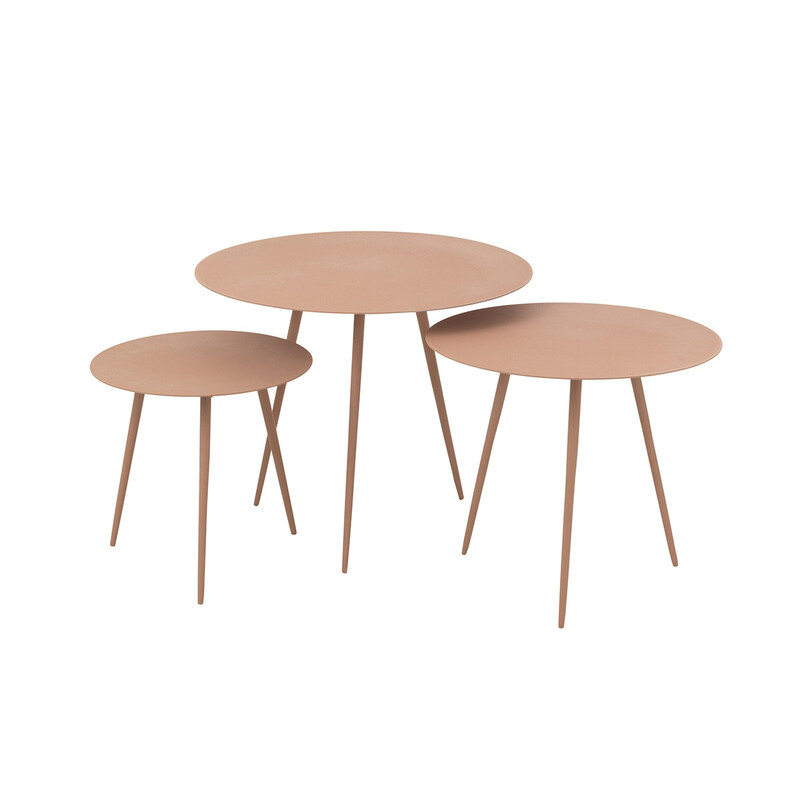 Abilaudade komplekt IRON roosa, 3 tk