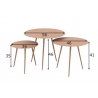 Abilaudade komplekt IRON roosa, 3 tk