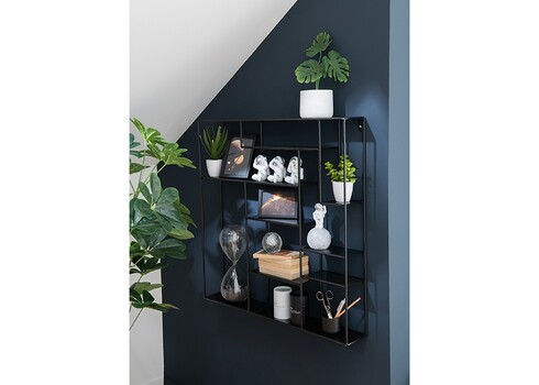 Seinariiul MARANTA must, 80x11,5xH80 cm