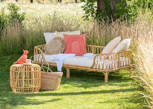 Diivan PIERRE helepruun, 186x77xH55 cm