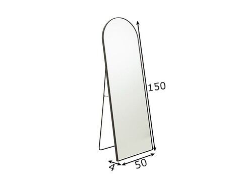 Peegel LEAN must, 50x3xH150 cm