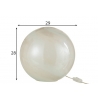 Lauavalgusti PEARL valge, 29x29xH28 cm