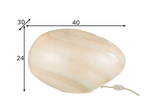 Lauavalgusti PEARL valge, 40x30xH24 cm