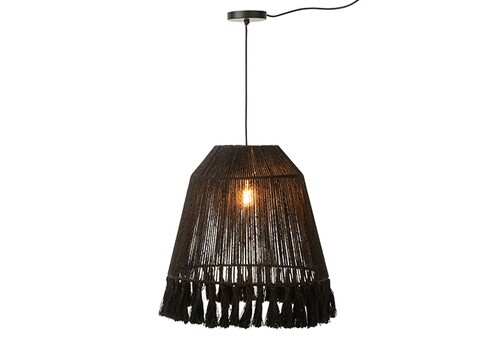 Rippvalgusti CELIA must, 53x53xH53 cm, E27