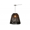 Rippvalgusti CELIA must, 53x53xH53 cm, E27