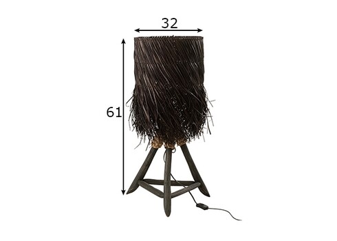 Lauavalgusti ARTHUR must, 32x32xH61 cm, E27