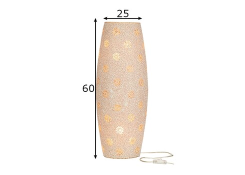 Põrandavalgusti BRAM beež, 25x25xH60 cm, E27