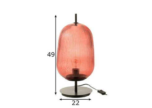 Lauavalgusti OASIS punane, 22x22xH49 cm, E27