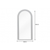 Peegel ART DECO must, 80x4xH160 cm