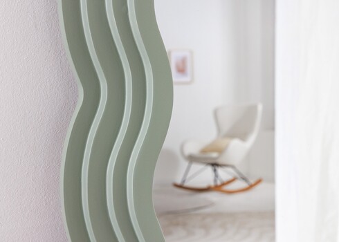 Peegel WAVE salveiroheline, 80x4xH160 cm