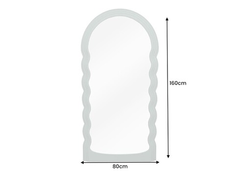 Peegel WAVE salveiroheline, 80x4xH160 cm