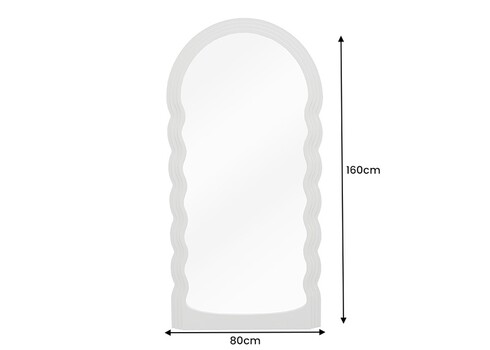 Peegel WAVE beež, 80x4xH160 cm