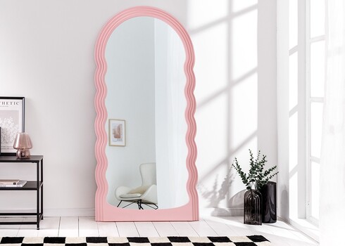 Peegel WAVE roosa, 80x4xH160 cm