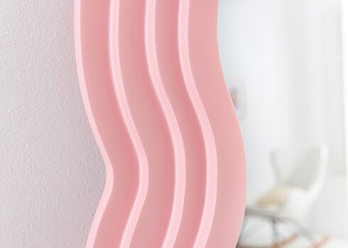 Peegel WAVE roosa, 80x4xH160 cm