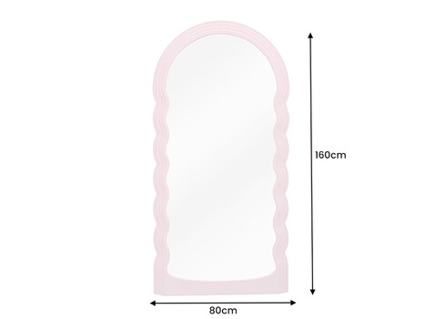 Peegel WAVE roosa, 80x4xH160 cm