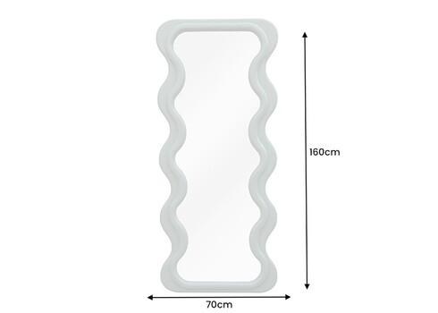 Peegel CURVY salveiroheline, 70x5xH160 cm