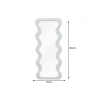 Peegel CURVY salveiroheline, 70x5xH160 cm