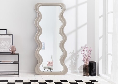 Peegel CURVY beež, 70x5xH160 cm