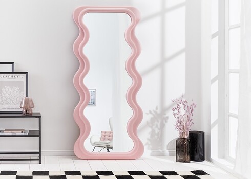 Peegel CURVY roosa, 70x5xH160 cm