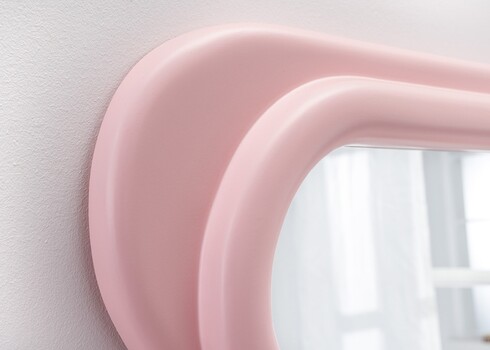 Peegel CURVY roosa, 70x5xH160 cm