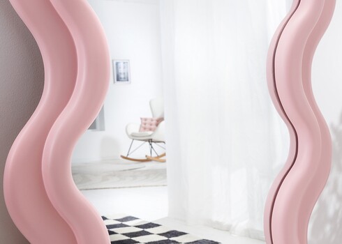 Peegel CURVY roosa, 70x5xH160 cm