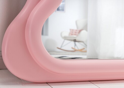 Peegel CURVY roosa, 70x5xH160 cm