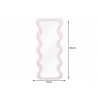 Peegel CURVY roosa, 70x5xH160 cm