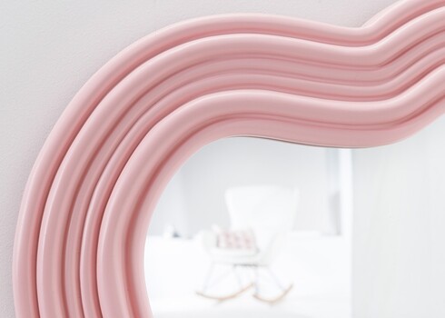 Peegel ALICE roosa, 52x3xH100 cm