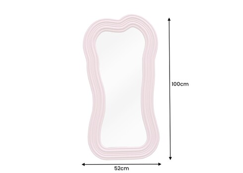Peegel ALICE roosa, 52x3xH100 cm
