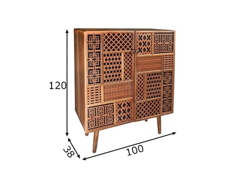 Kapp MARRAKECH mango, 100x45xH120 cm