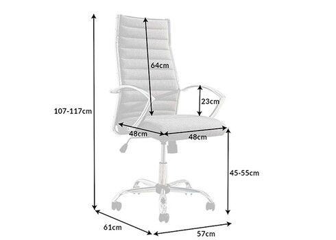 Kontoritool BIG DEAL hall, 57x61xH107-117 cm