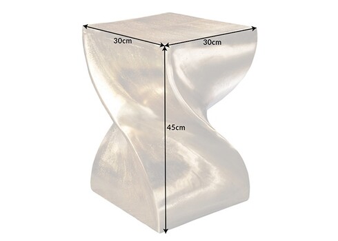 Abilaud TWIST kuldne, 30x30xH45 cm
