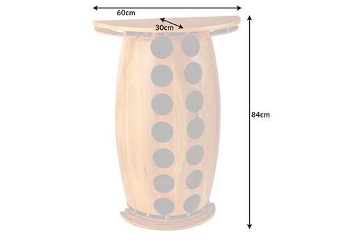 Veiniriiul BODEGA mänd, 60x30xH84 cm