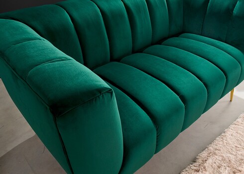 Diivan NOBLESSE smaragdroheline, 165x90xH80 cm