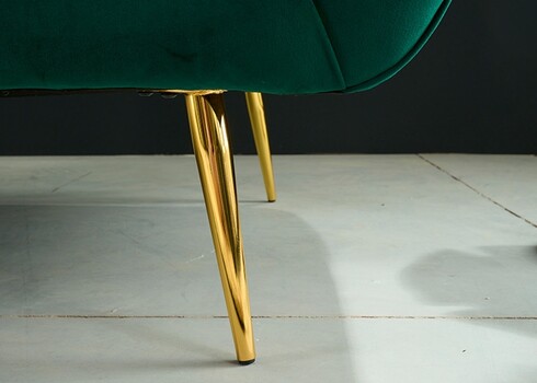 Diivan NOBLESSE smaragdroheline, 165x90xH80 cm