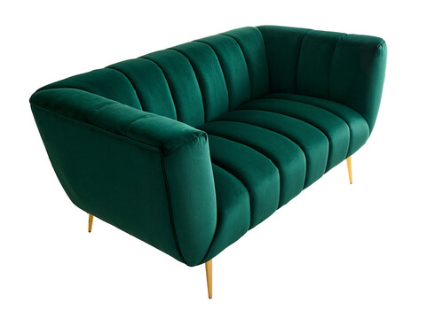 Diivan NOBLESSE smaragdroheline, 165x90xH80 cm