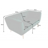 Diivan NOBLESSE smaragdroheline, 165x90xH80 cm