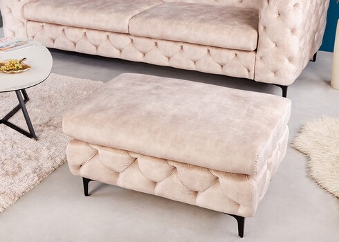 Tumba MODERN BAROQUE beež, 92x62xH45 cm