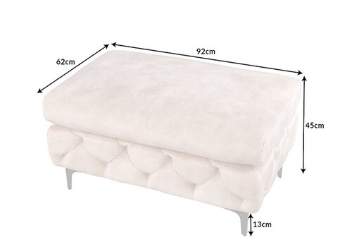 Tumba MODERN BAROQUE beež, 92x62xH45 cm