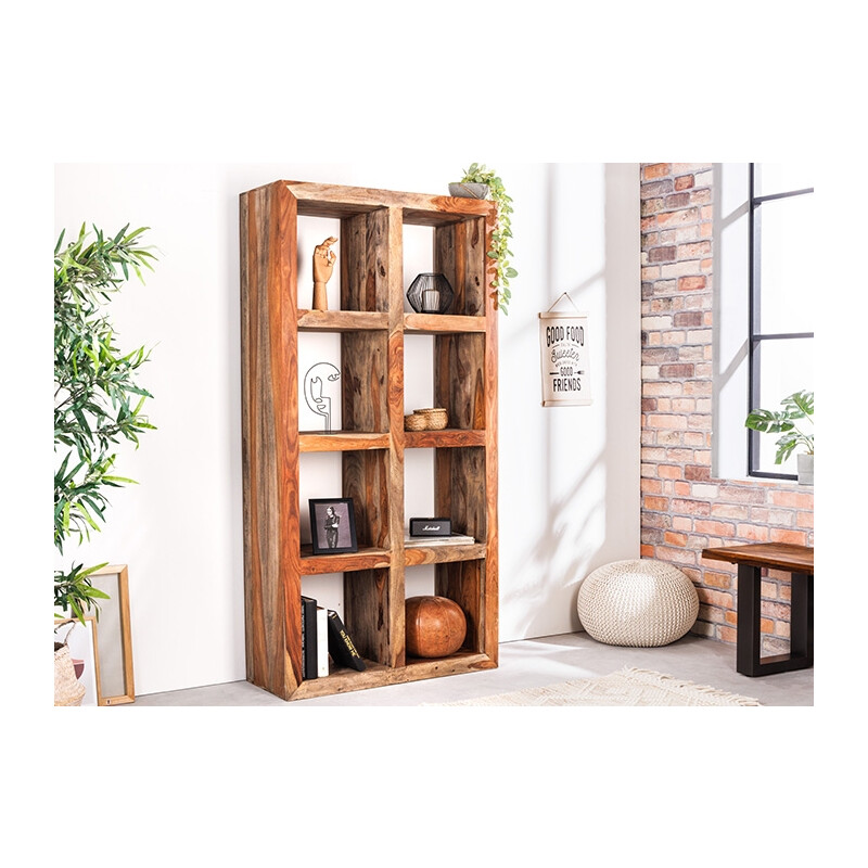 Riiul MAKASSAR sheesham, 90x40xH180 cm