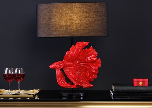 Lauavalgusti CROWNTAIL punane / must, 50x50xH64 cm