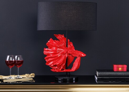 Lauavalgusti CROWNTAIL punane / must, 50x50xH64 cm