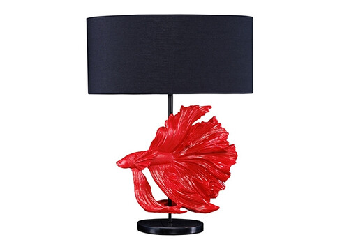 Lauavalgusti CROWNTAIL punane / must, 50x50xH64 cm