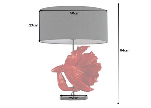 Lauavalgusti CROWNTAIL punane / must, 50x50xH64 cm