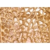 Diivanilaud LEAF kuldne / akaatsia, 73x73xH32 cm